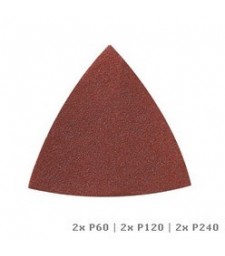 DREMEL MULTI-MAX SANDING PAPER FOR WOOD (P60, P120 AND P240) (MM70W) BLISTER OF 6 PCS.