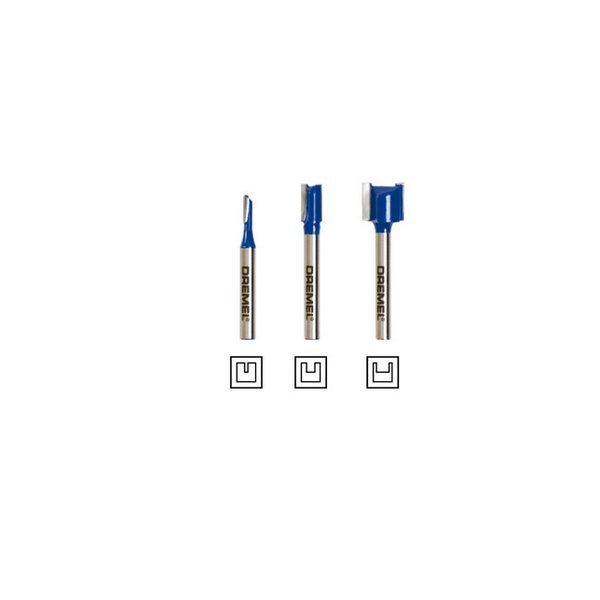 DREMEL TRIO STRAIGHT ROUTER BIT SET (TR673) HobbyD